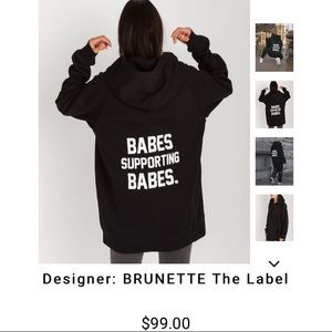 Babes Supporting Babes Big Sister Sweatshirt